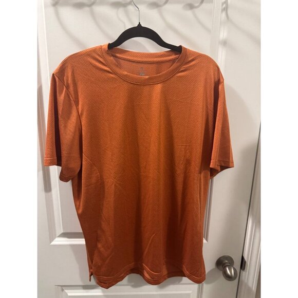 Balance Collection Active T-Shirt Men Large Orange Performance Dry-Wik Pullover - Picture 2 of 7